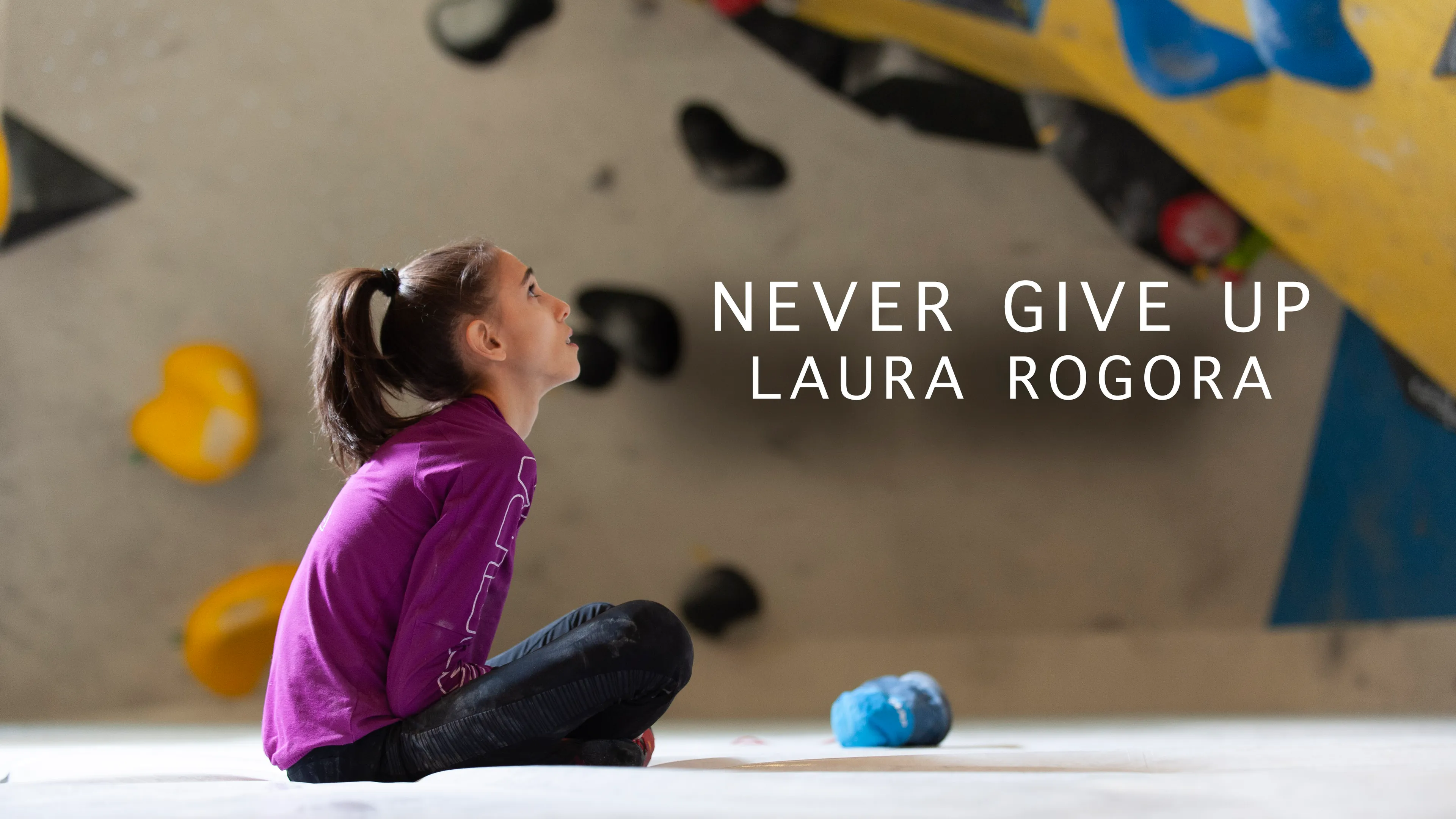 Never give up Laura Rogora poster